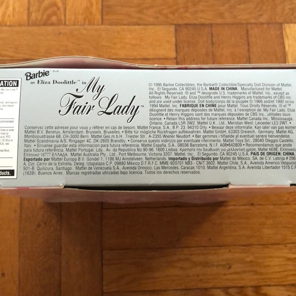 My Fair Lady Collector Edition Barbie - Picture 2 of 4